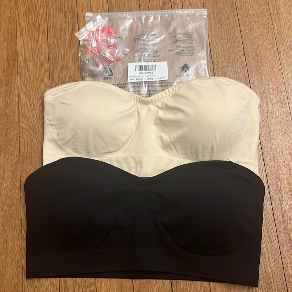 Bandeau strapless bra